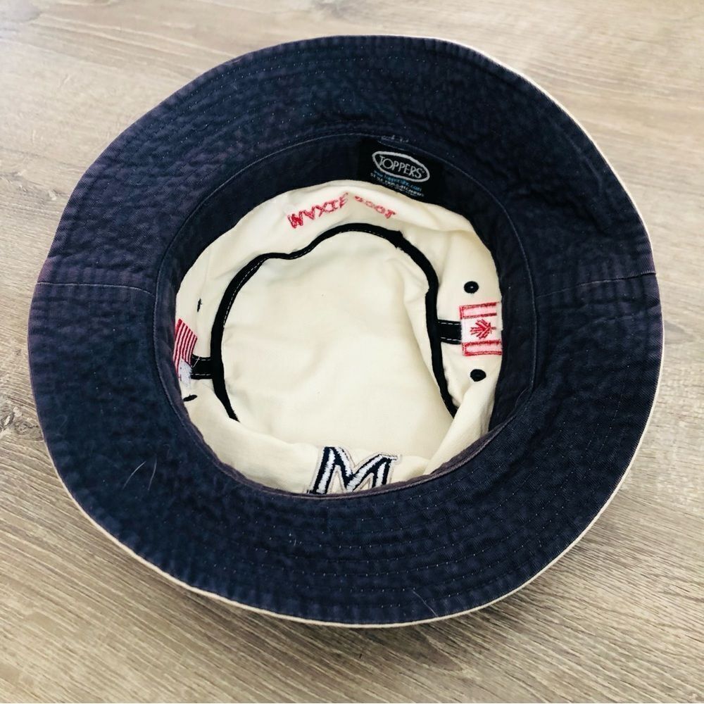 Vintage 2001 Y2K University Of Missouri Toppers Bucket Hat Size S/M‎ Beige - Picture 8 of 8